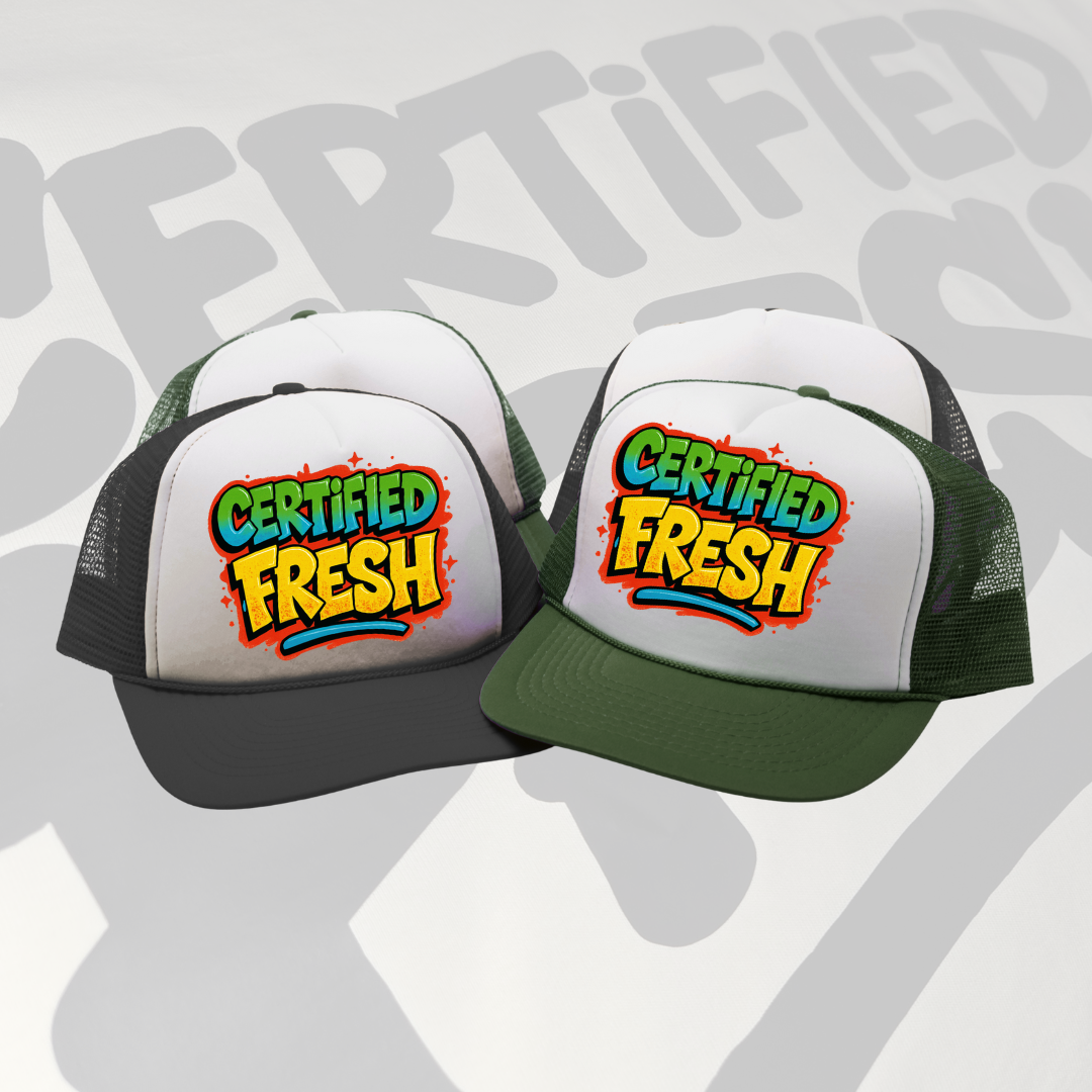 Certified Fresh Trucker Hats – Graffiti Drop